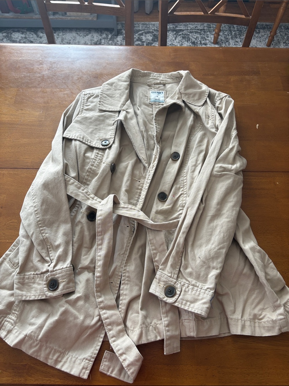 Old Navy Tan Trench Coat with Belt